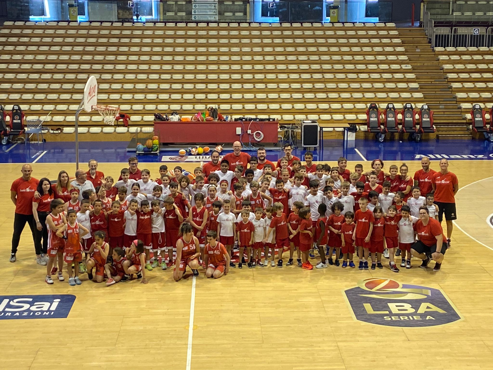 FESTA FINALE DEL MINIBASKET ALL'ALLIANZ DOME: CENTRO COSELLI PRESENTE